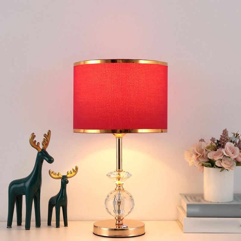 Lampada da tavolo da tavolo in tessuto contemporaneo Lampada per la scrivania per la scrivania per soggiorno per soggiorno