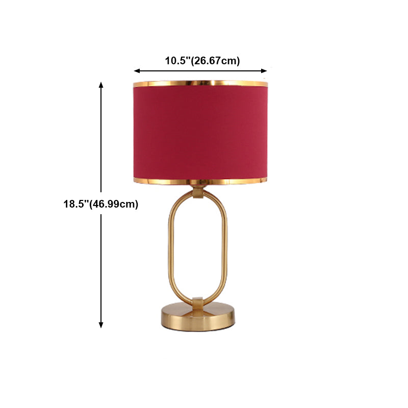 Lampada da tavolo da tavolo in tessuto contemporaneo Lampada per la scrivania per la scrivania per soggiorno per soggiorno