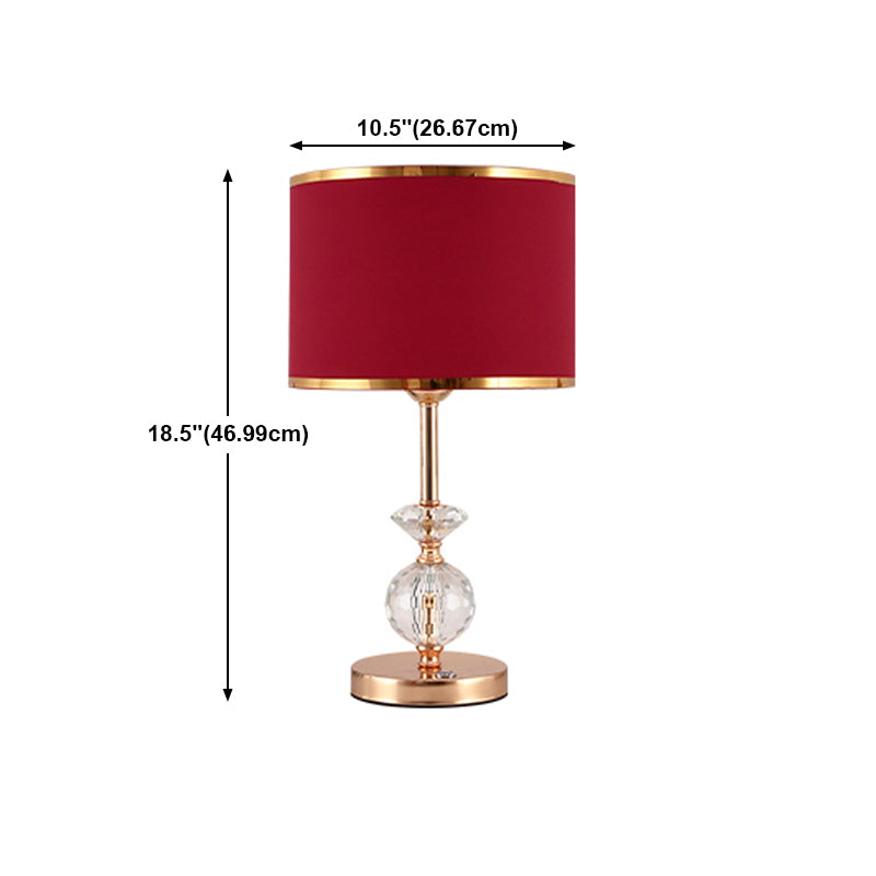 Lampada da tavolo da tavolo in tessuto contemporaneo Lampada per la scrivania per la scrivania per soggiorno per soggiorno