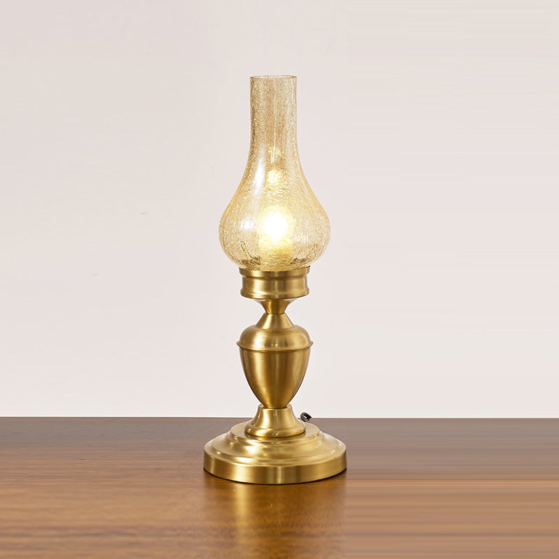 Contemporary Glass Table Lamp Eye-caring Table Lighting Fixture for Living Room