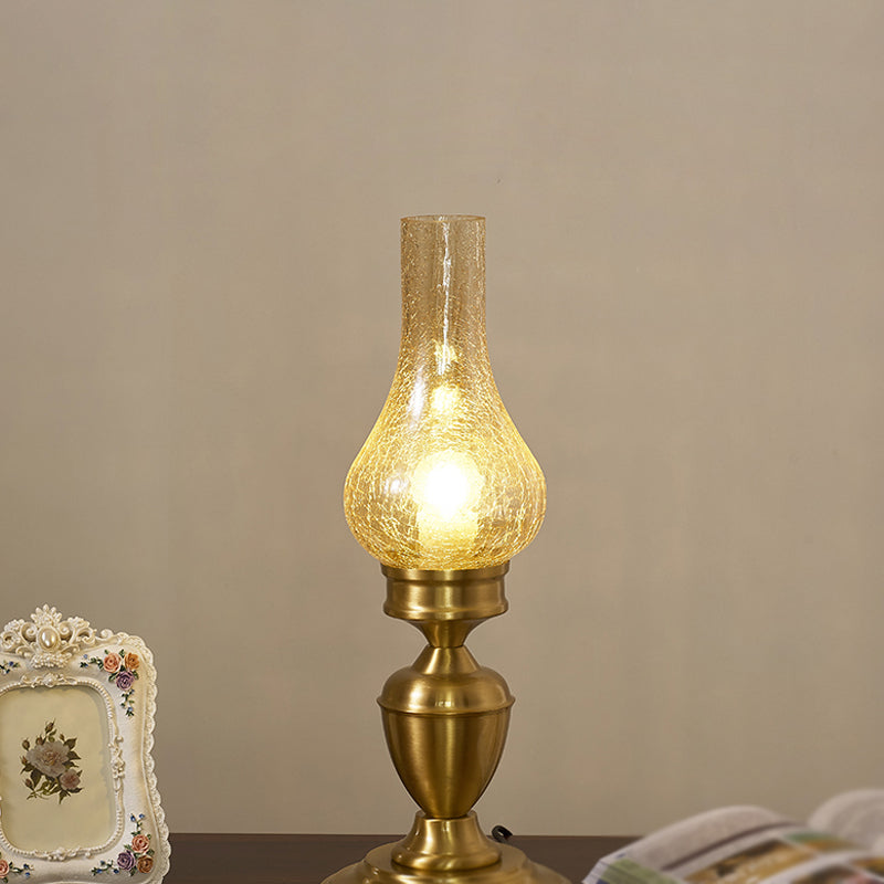 Contemporary Glass Table Lamp Eye-caring Table Lighting Fixture for Living Room