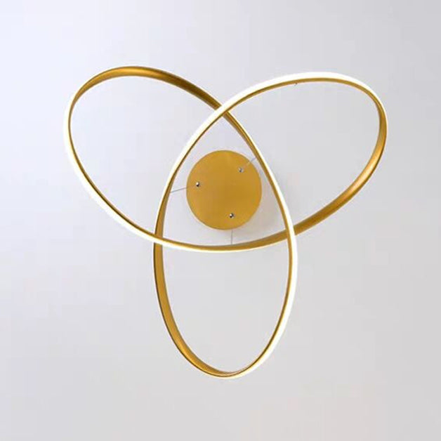 Nordic Linear Chandelier Single Light LED Chandelier Pendant for Living Room