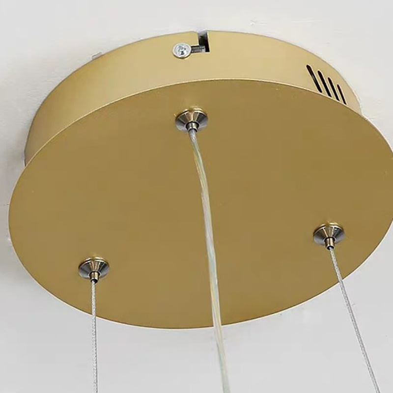 Nordic Linear Chandelier Single Light LED Chandelier Pendant for Living Room