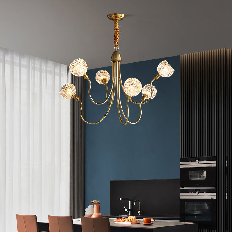 Contemporary Chandelier Simplicity Hanging Lighting Fixture for Sitting Room
