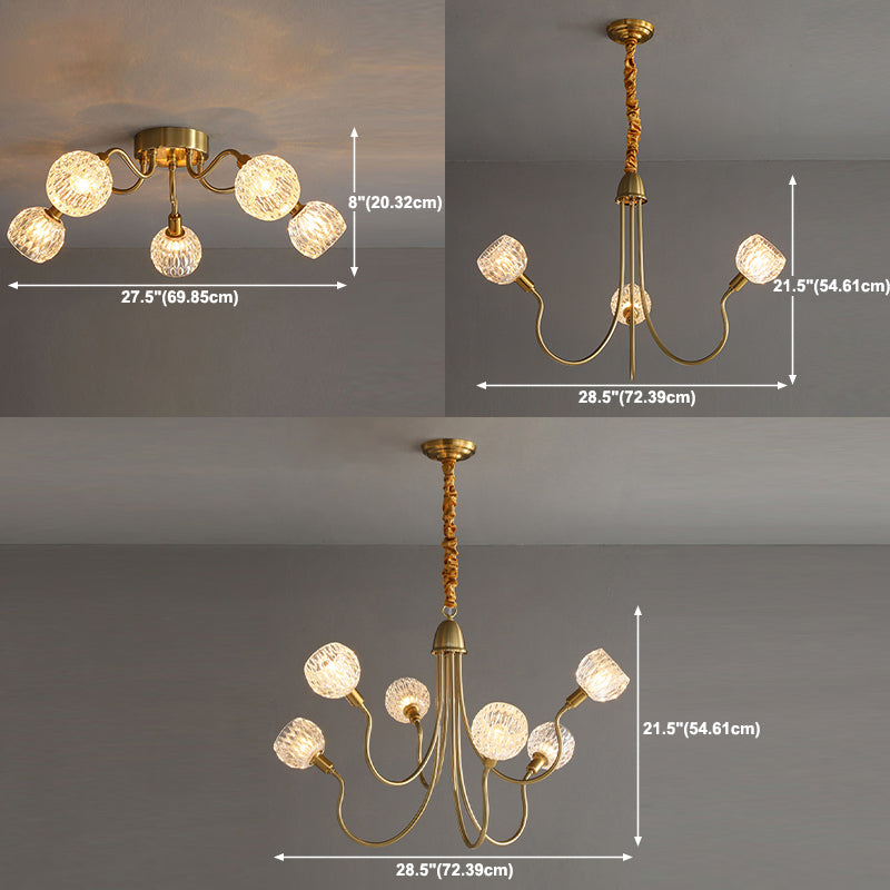 Contemporary Chandelier Simplicity Hanging Lighting Fixture for Sitting Room