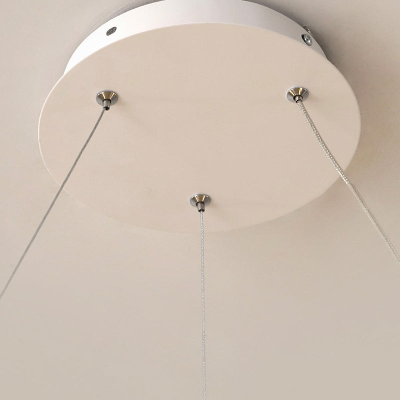 Contemporary Wave Chandelier Lights Metal 1 Light Chandelier Pendant Light