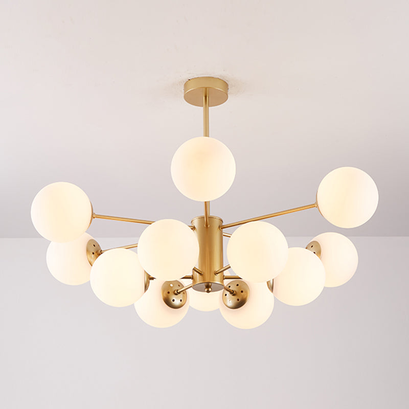 Contemporary Sphere Chandelier Lights Glass Chandelier Pendant Light for Living Room