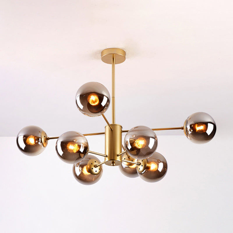 Contemporary Sphere Chandelier Lights Glass Chandelier Pendant Light for Living Room