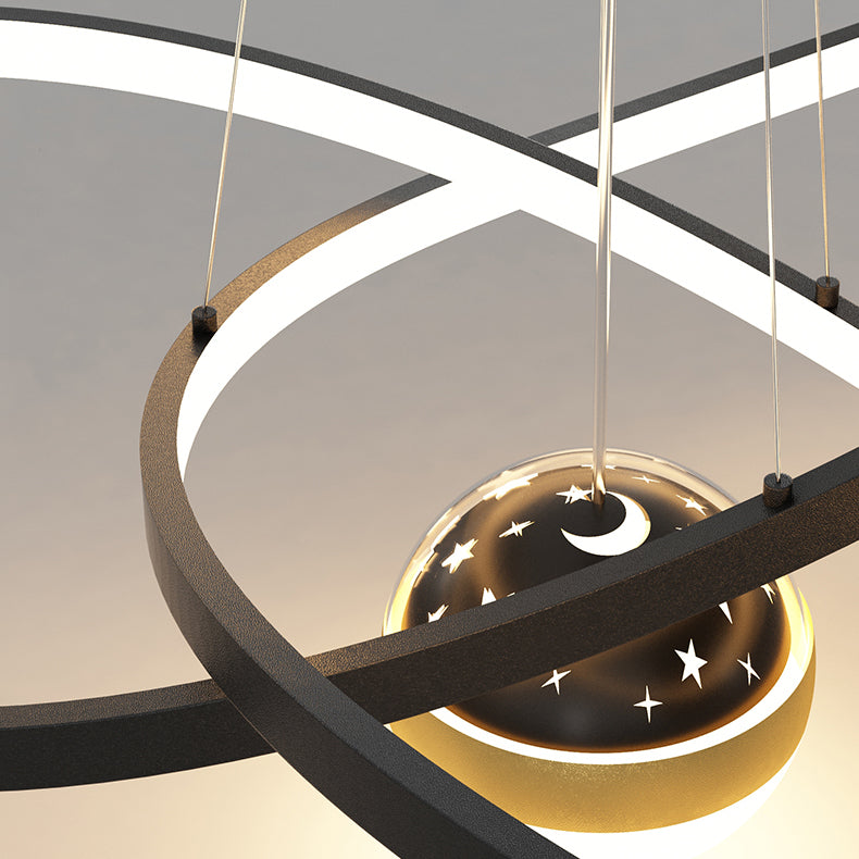 Twist Shade Metal Chandelier Lights Modern 2- Light Chandelier Lighting Fixtures