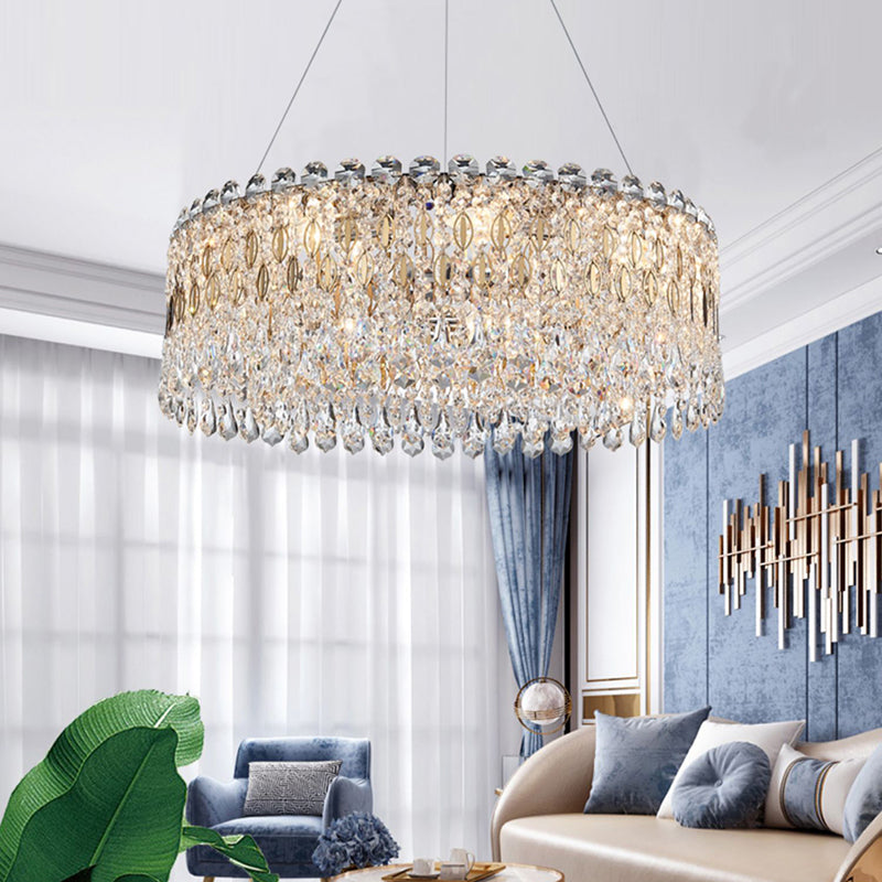 Contemporary Style Geometry Pendant Chandeliers Crystal Chandelier Lighting Fixtures