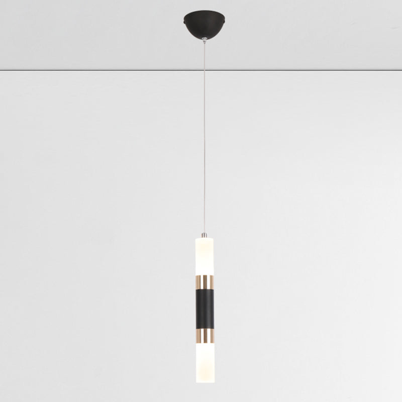 Cylindrical Shape Metal Hanging Lights Modern Style Hanging Light Fixtures