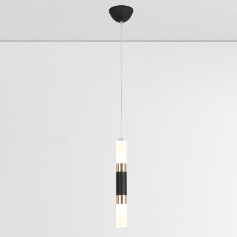 Cylindrical Shape Metal Hanging Lights Modern Style Hanging Light Fixtures