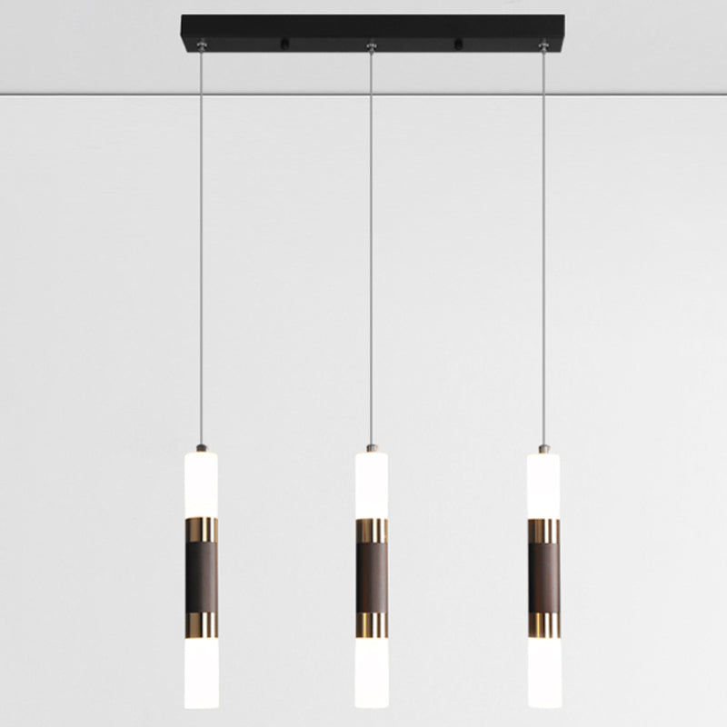 Cylindrical Shape Metal Hanging Lights Modern Style Hanging Light Fixtures