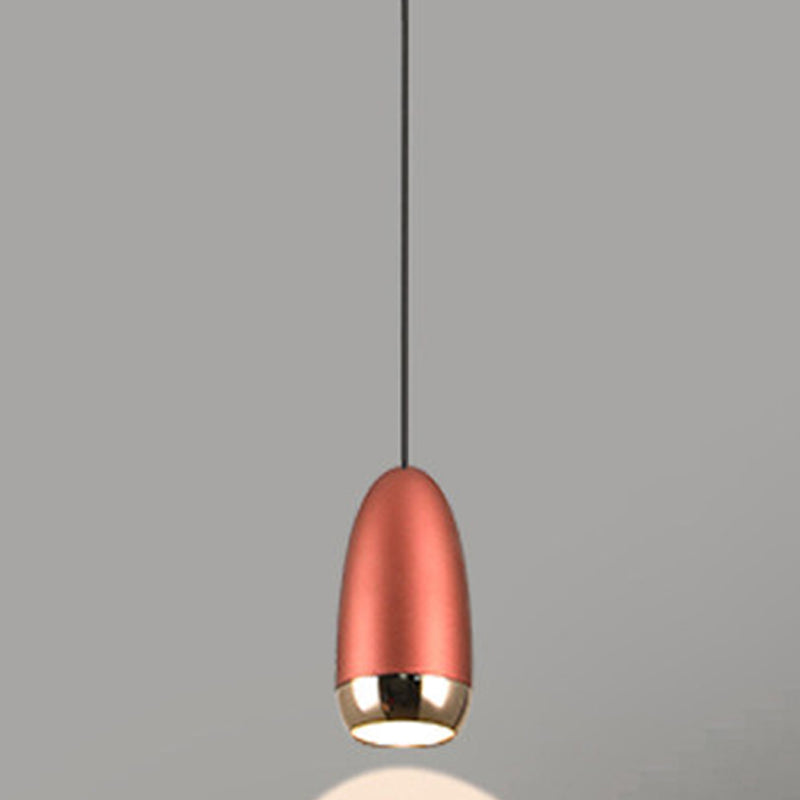 Unique Shape Hanging Lighting Modern Style Metal 1 Light Hanging Lamp for Bedroom