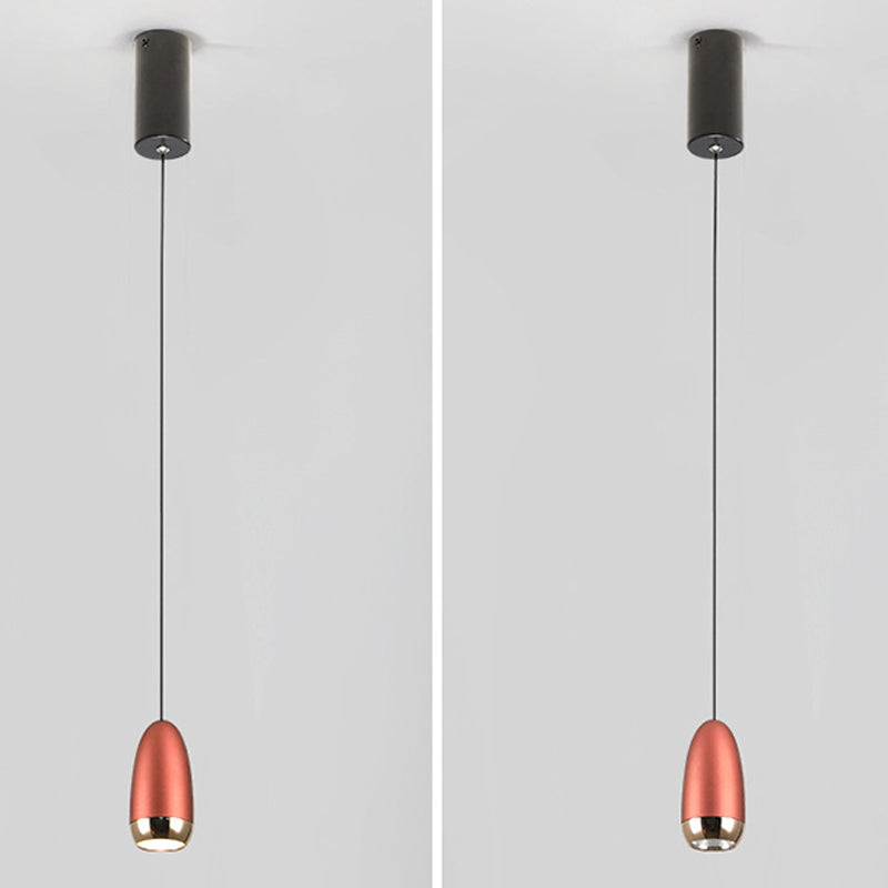 Unique Shape Hanging Lighting Modern Style Metal 1 Light Hanging Lamp for Bedroom