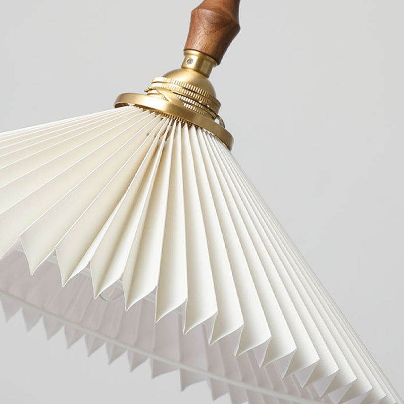 Conical Hanging Pendant Light Minimalist Wood Dining Room Hanging Light Fixture