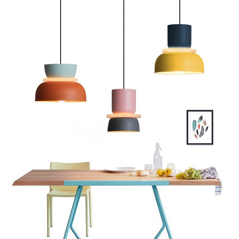 Bowl Shape Metal Hanging Pendant Light Nordic Style Ceiling Pendant Light