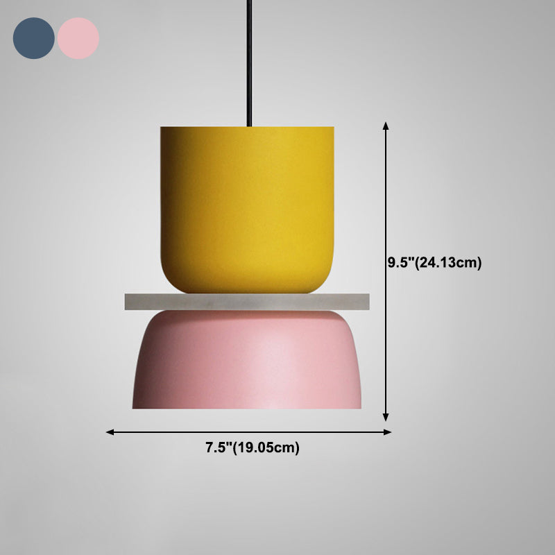 Bowl Shape Metal Hanging Pendant Light Nordic Style Ceiling Pendant Light