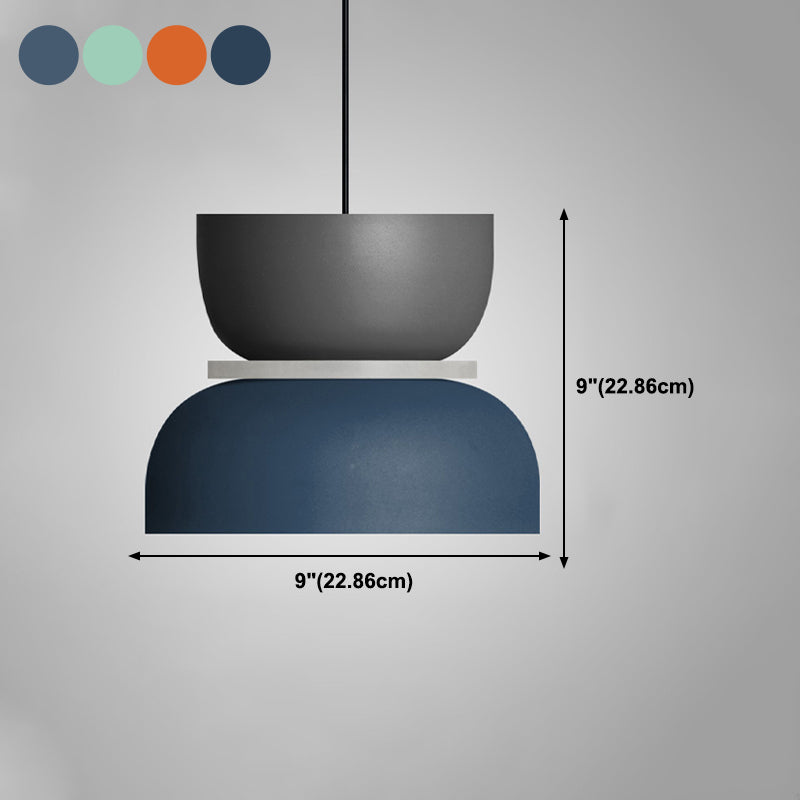 Bowl Shape Metal Hanging Pendant Light Nordic Style Ceiling Pendant Light