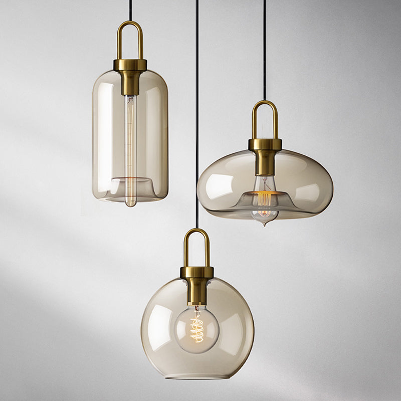 Simplicity Pendant Lighting Fixture Clear Glass Ceiling Pendant Light