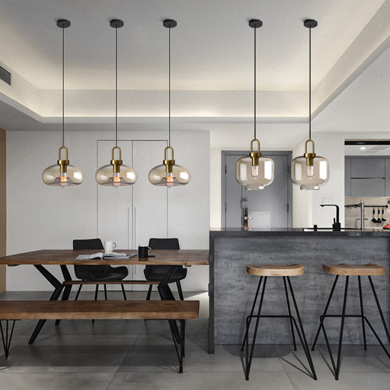 Simplicity Pendant Lighting Fixture Clear Glass Ceiling Pendant Light