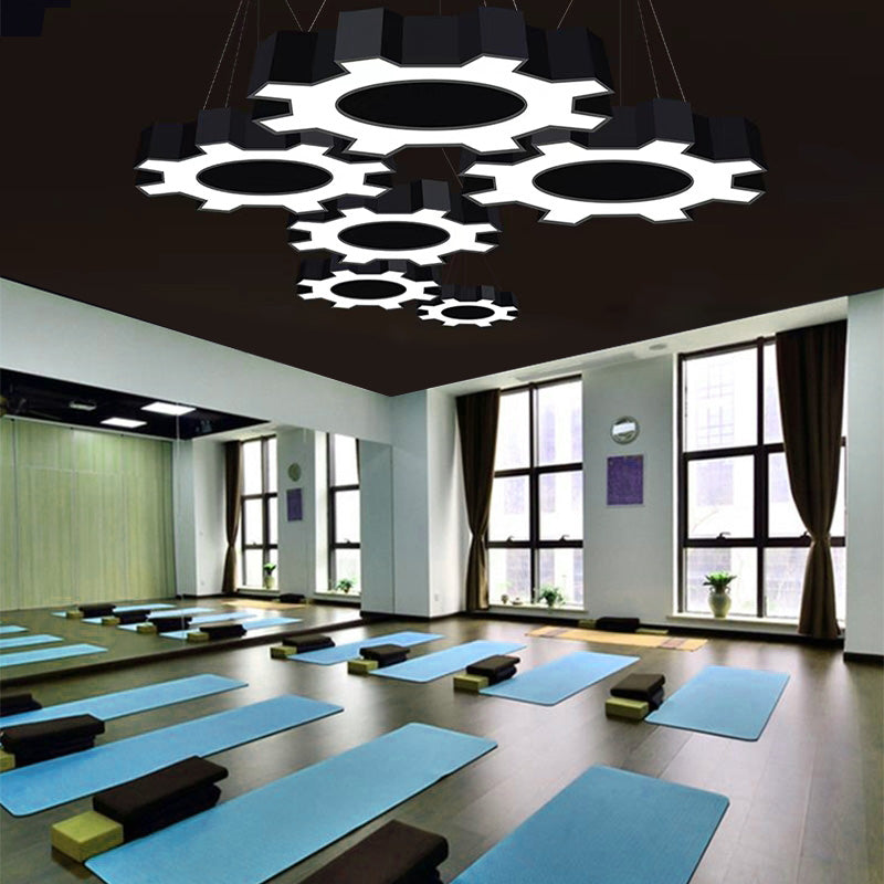 Contemporary Gear Hanging Light Simple Pendant Lighting Fixture for Office