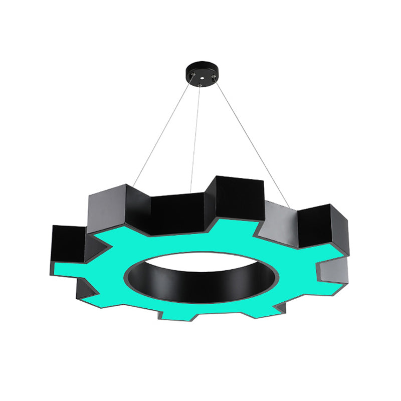 Contemporary Gear Hanging Light Simple Pendant Lighting Fixture for Office
