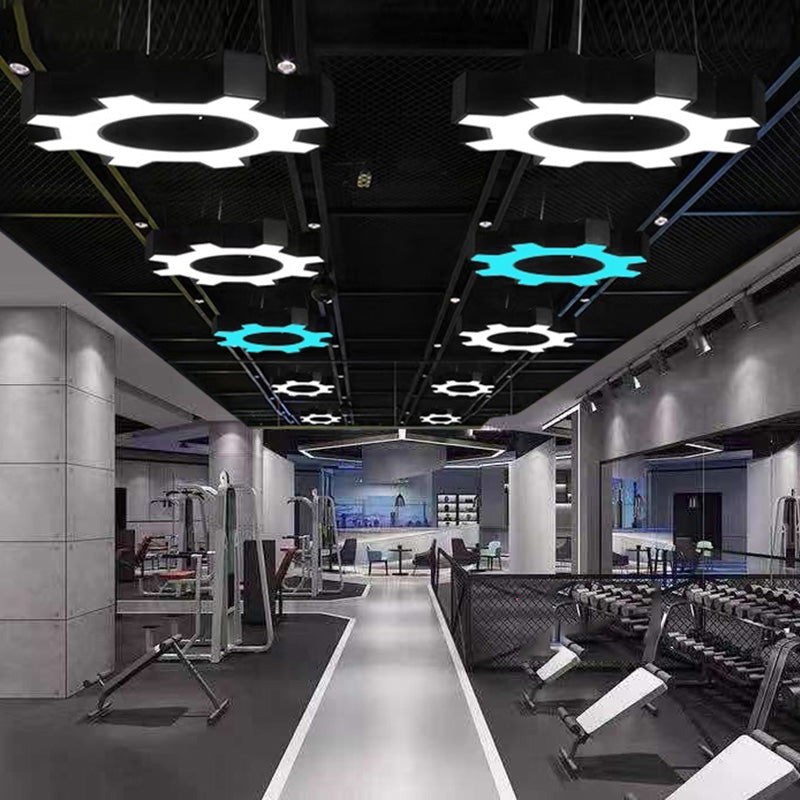 Contemporary Gear Hanging Light Simple Pendant Lighting Fixture for Office