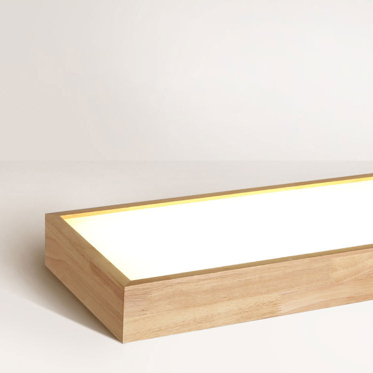 Wooden Hanging Lamp Simplicity Pendent Lighting Fixture for Meeting Room