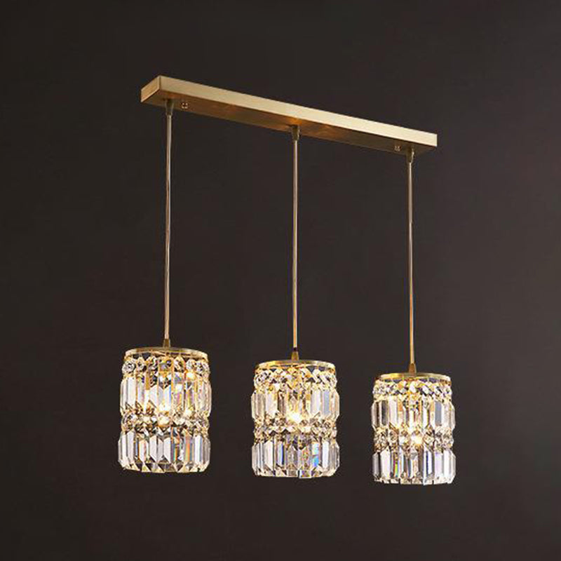 Contemporary Style Hanging Light Crystal Pendent Lighting Fixture for Living Room
