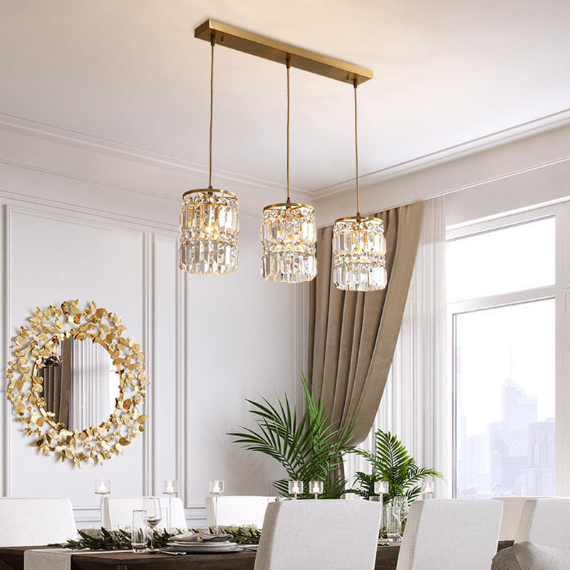 Estilo contemporáneo accesorio de iluminación colgante de cristal de luz colgante para sala de estar