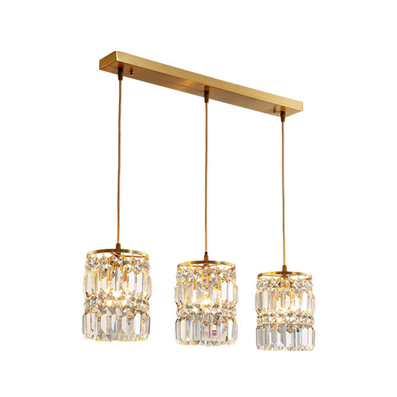 Contemporary Style Hanging Light Crystal Pendent Lighting Fixture for Living Room