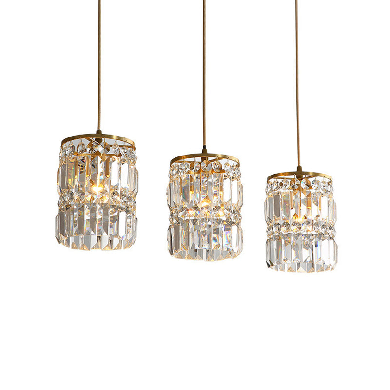 Contemporary Style Hanging Light Crystal Pendent Lighting Fixture for Living Room
