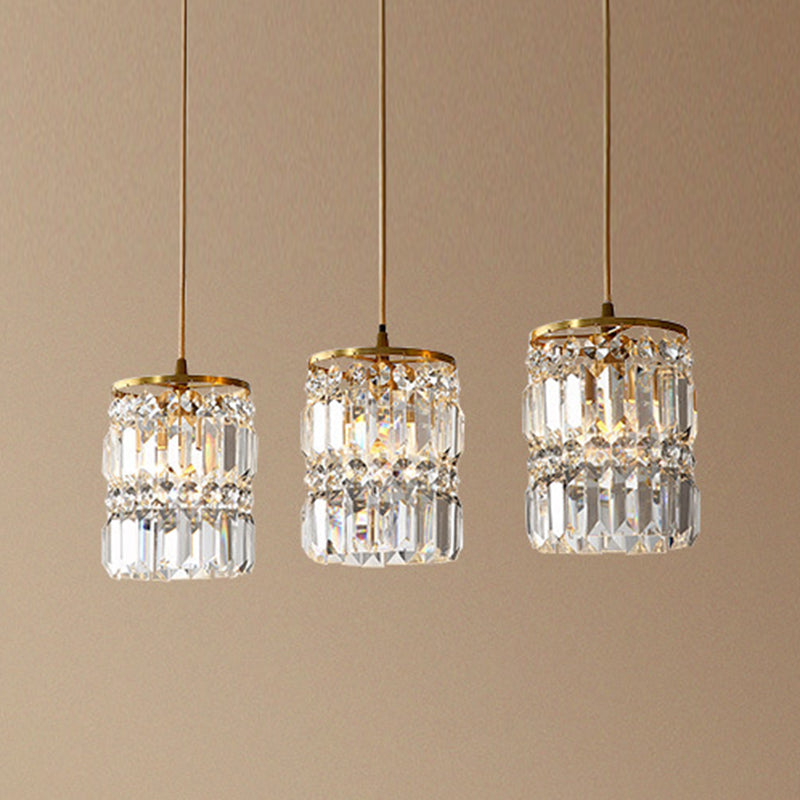 Contemporary Style Hanging Light Crystal Pendent Lighting Fixture for Living Room