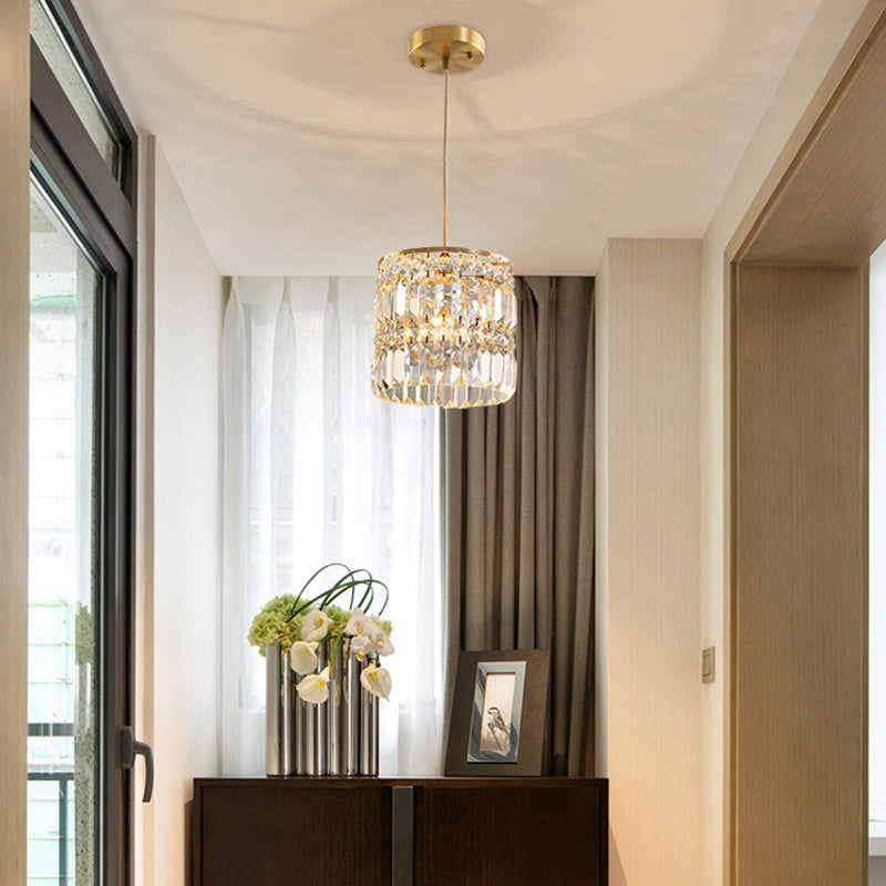 Contemporary Style Hanging Light Crystal Pendent Lighting Fixture for Living Room