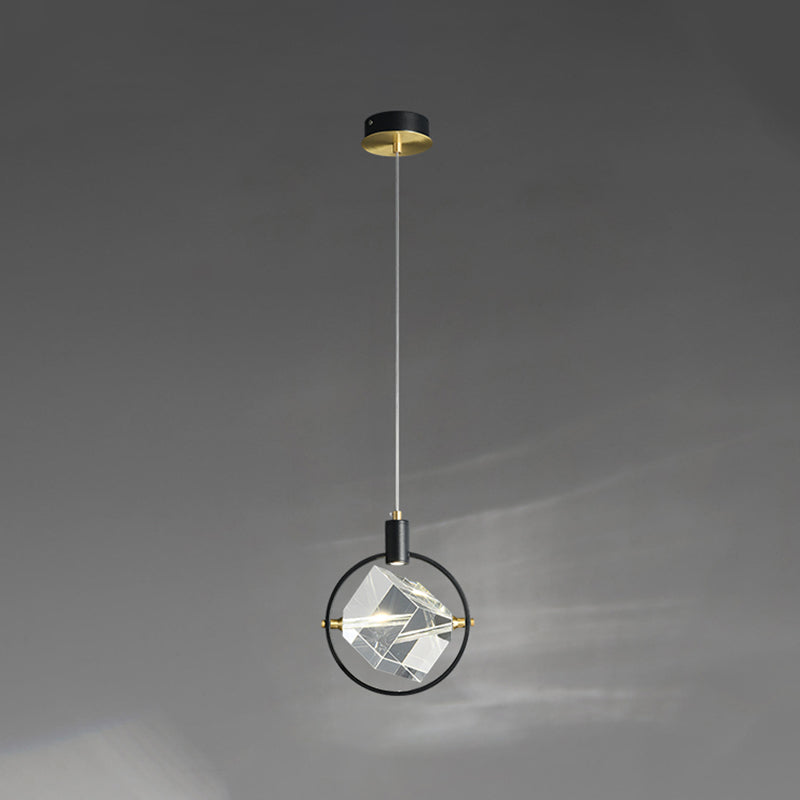 Crystal Hanging Light Modern Style Pendent Lighting Fixture for Sitting Room