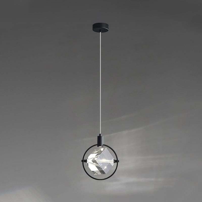 Crystal Hanging Light Modern Style Pendent Lighting Fixture for Sitting Room