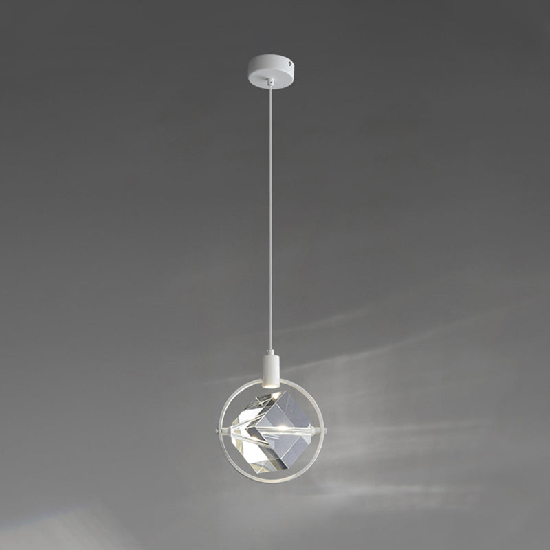 Crystal Hanging Light Modern Style Pendent Lighting Fixture for Sitting Room