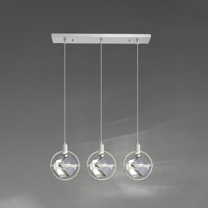 Crystal Hanging Light Modern Style Pendent Lighting Fixture for Sitting Room