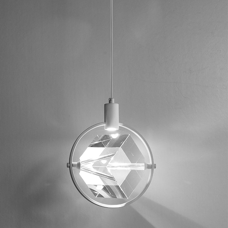 Crystal Hanging Light Modern Style Pendent Lighting Fixture for Sitting Room