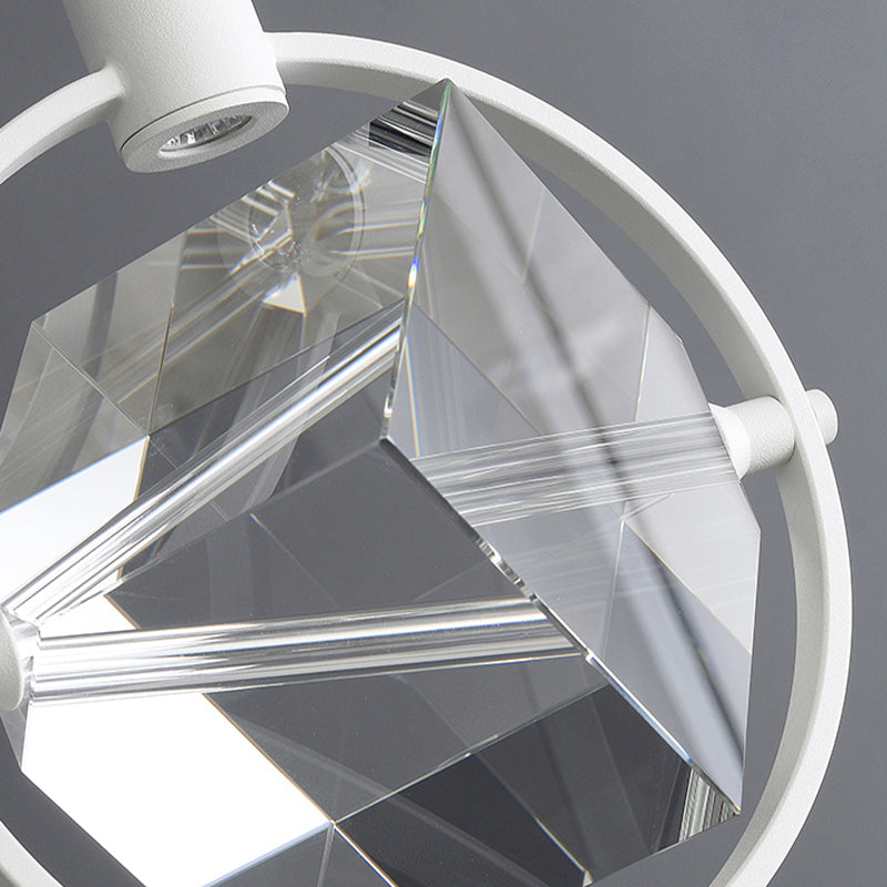 Crystal Hanging Light Modern Style Pendent Lighting Fixture for Sitting Room