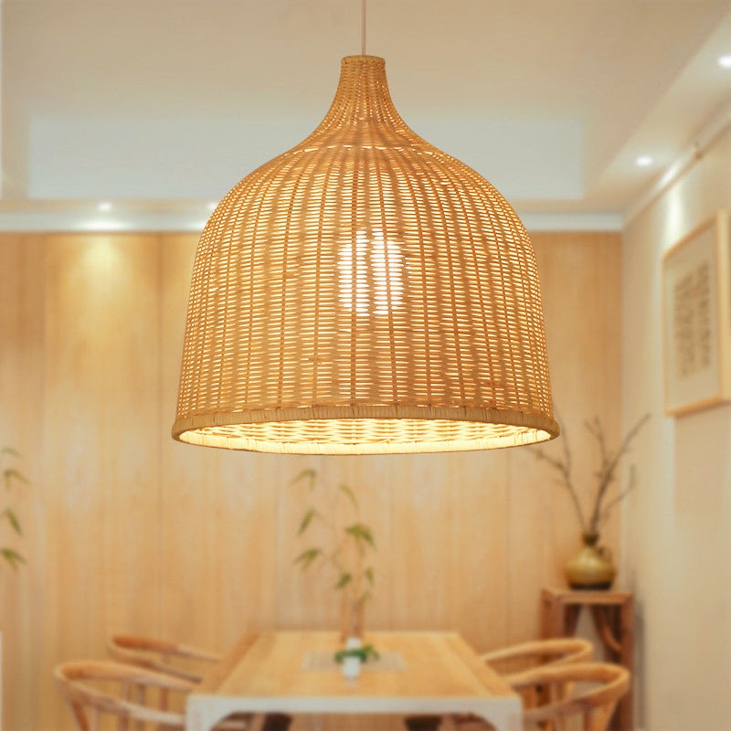 Luz colgante de ratán Moderno Modern Style Pendsing Lighting para sala de estar