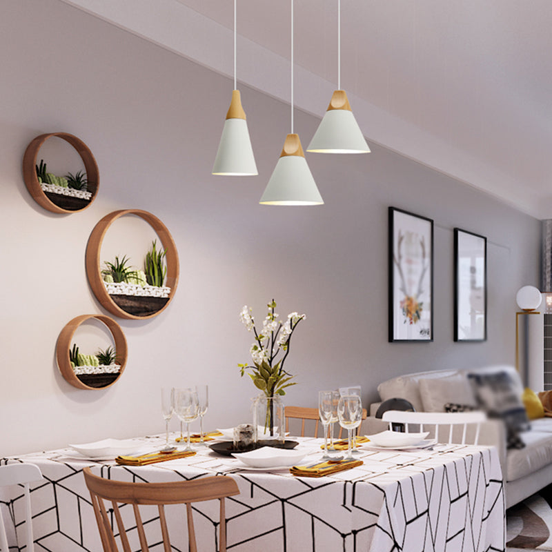 Contemporary Hanging Light Metal Shade Pendent Lighting Fixture for Sitting Room