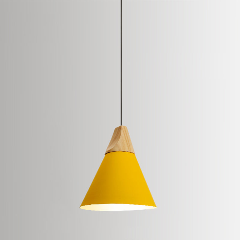 Contemporary Hanging Light Metal Shade Pendent Lighting Fixture for Sitting Room