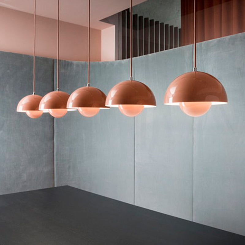 Modern Style Hanging Light Colorful Metal Shade Pendent Lighting Fixture for Dining Room