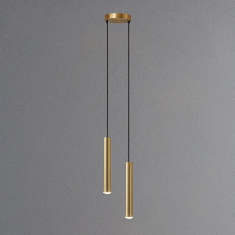 Metal Linear Hanging Lights Modern Style Hanging Mount Fixture for Living Room