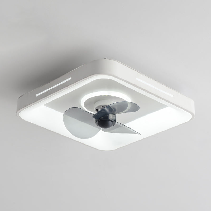 Luci ventilatori a soffitto geometrica in metallo Luci a 2 luci a filo LED LED