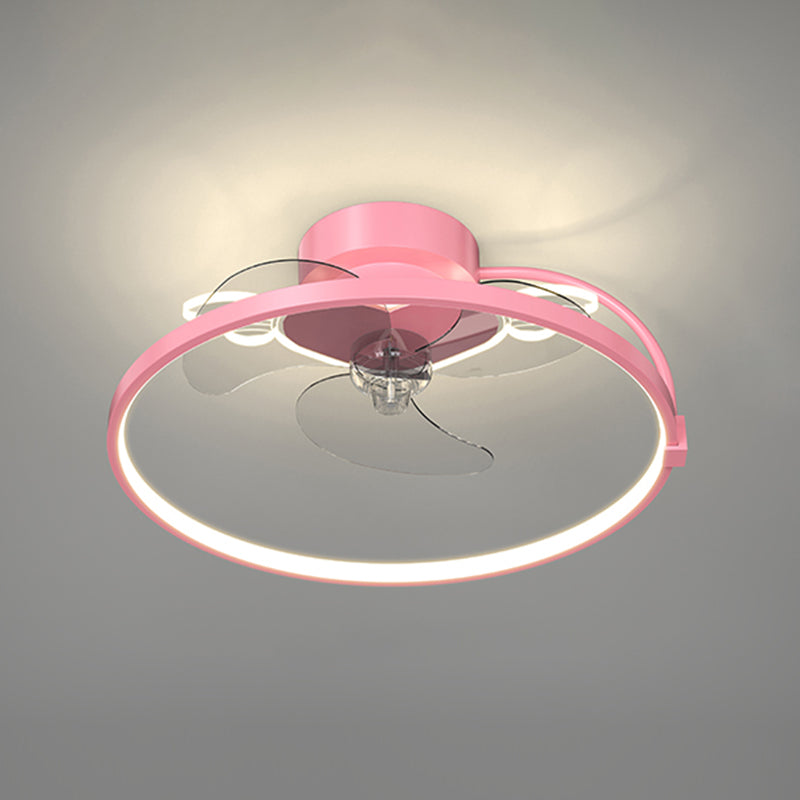 Metal Geometrische Deckenventilator Leuchten Moderne Style Multi Lights Flush Mount Lampe