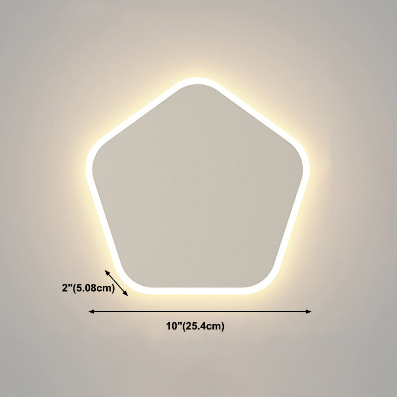 1 applige murale géométrique légère