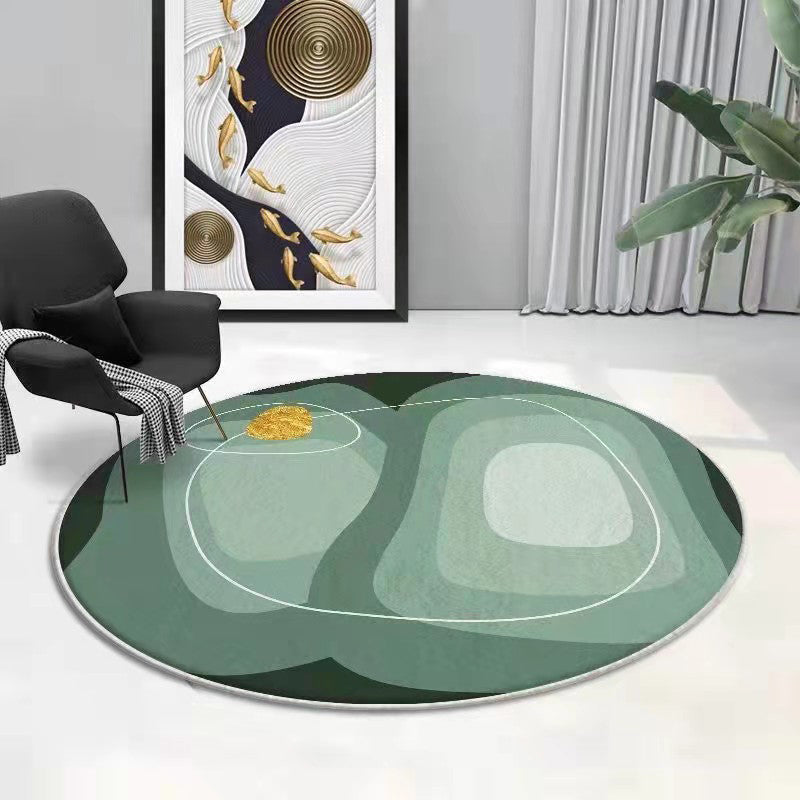 Brauner moderner Teppich Polyester Farbe Stück Teppich waschbarer Innenteppich für Wohnzimmer